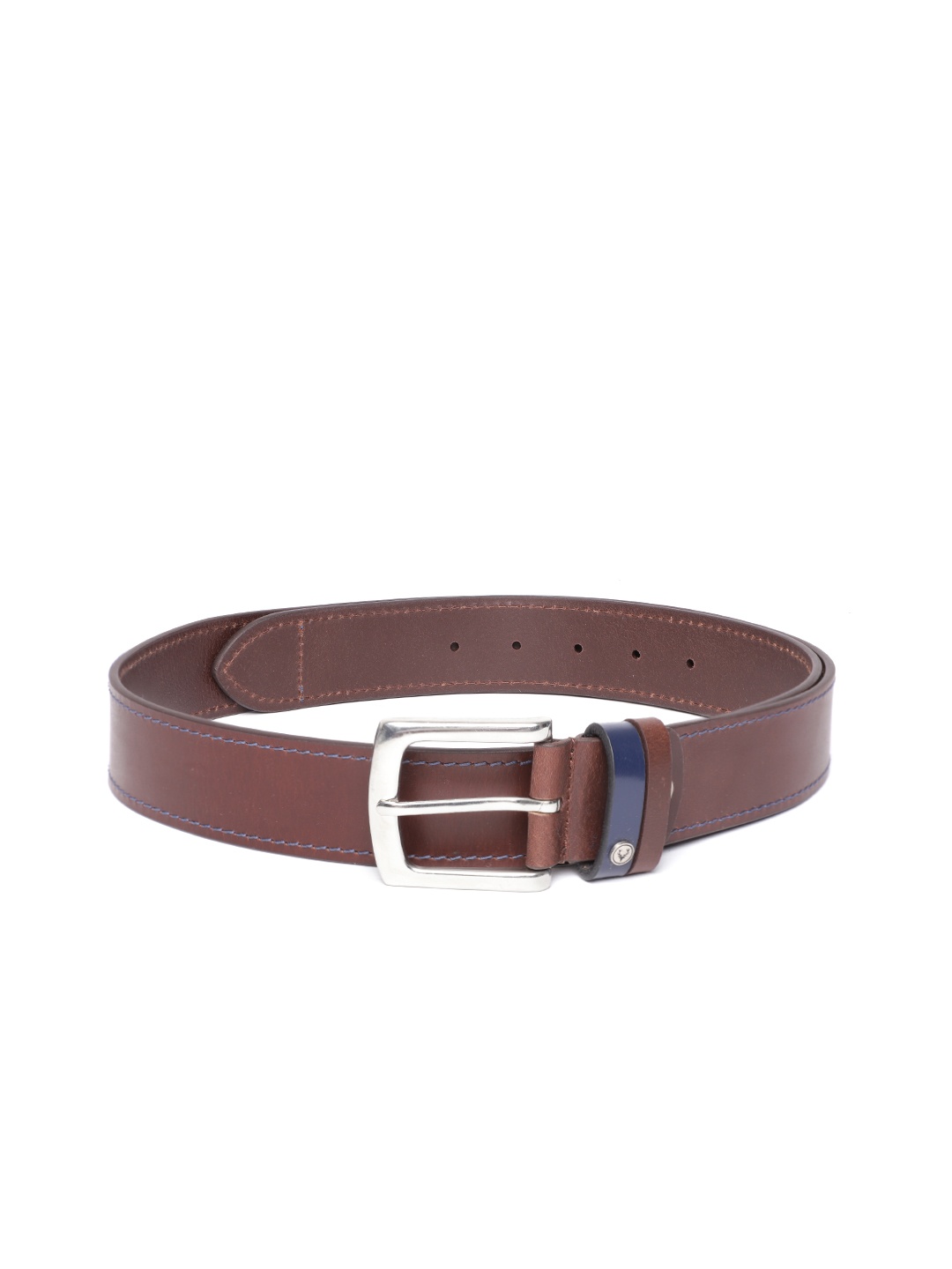 

Allen Solly Men Brown Solid Leather Belt
