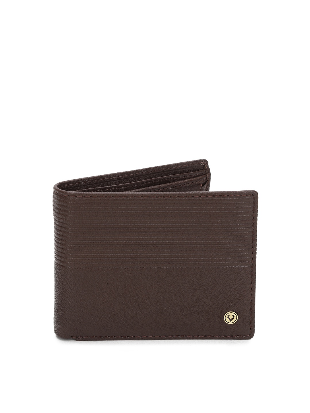 

Allen Solly Men Brown Solid Leather Two Fold Wallet