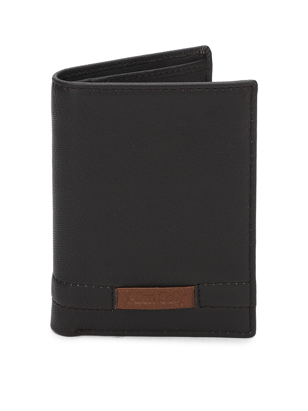 

Allen Solly Men Coffee Brown Solid Leather Two Fold Wallet