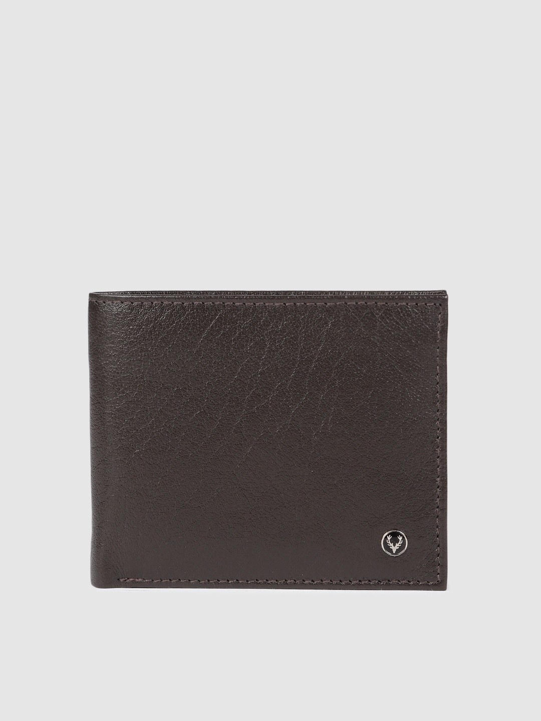 

Allen Solly Men Brown Solid Leather Two Fold Wallet