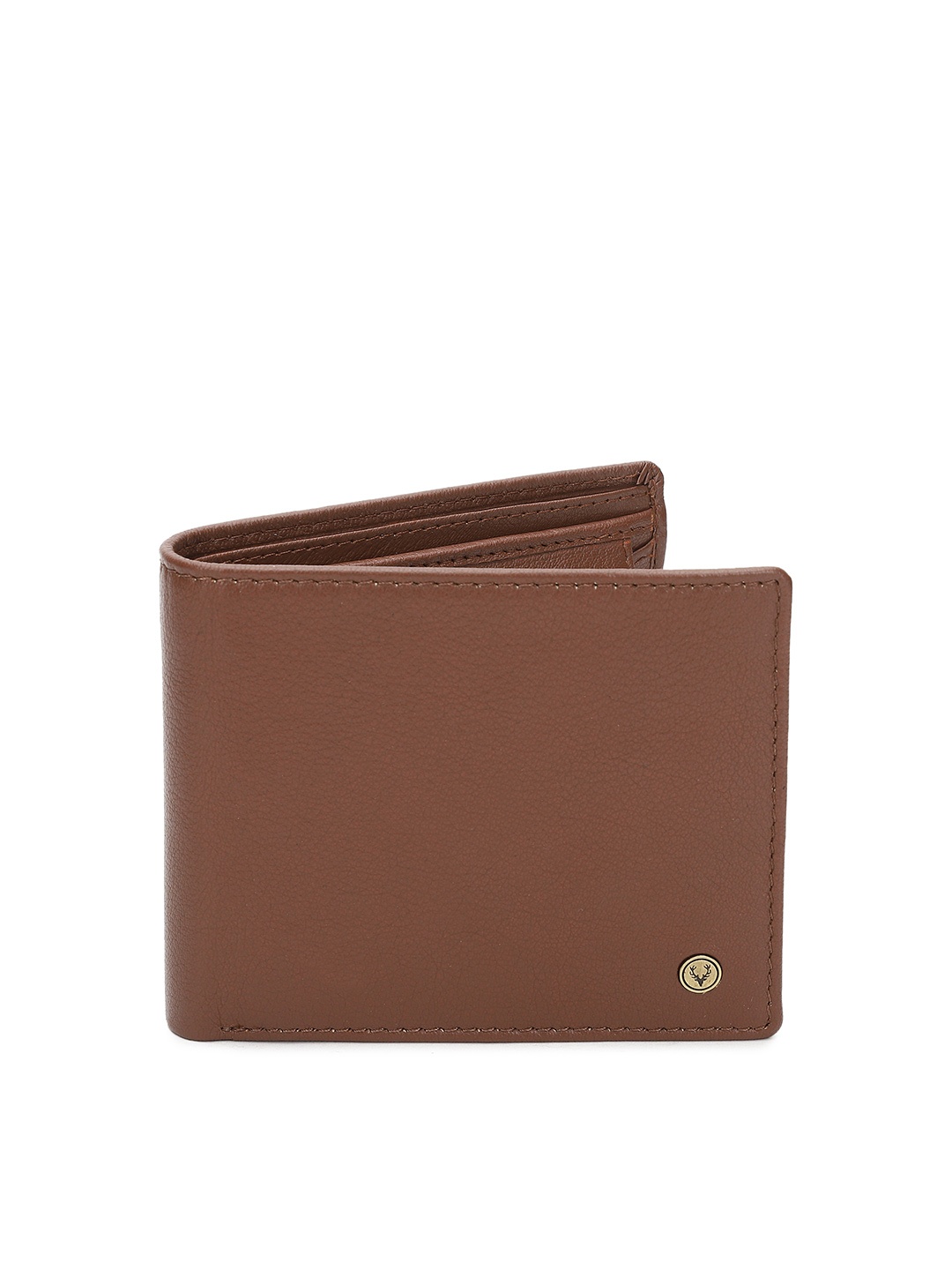 

Allen Solly Men Brown Solid Two Fold Leather Wallet