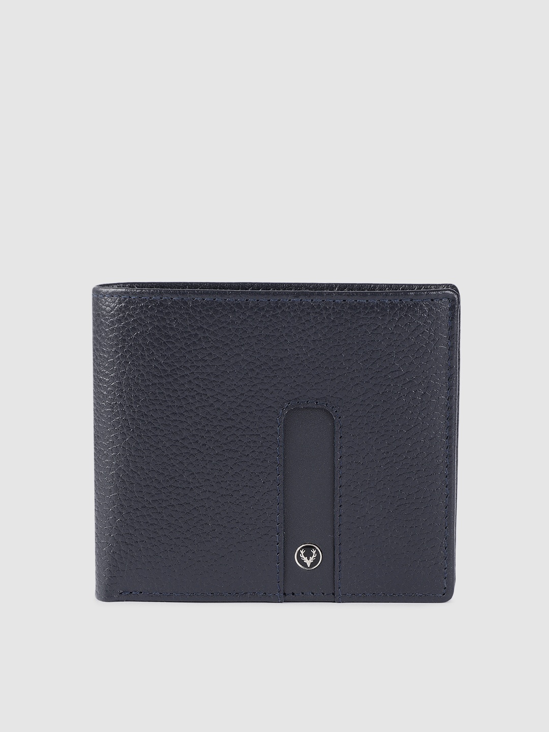 

Allen Solly Men Navy Blue Solid Two Fold Wallet