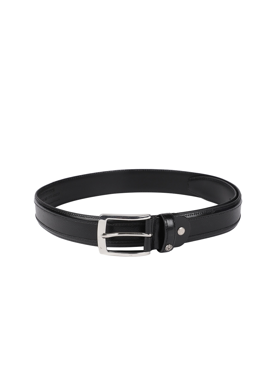 

Allen Solly Men Black Solid Leather Belt