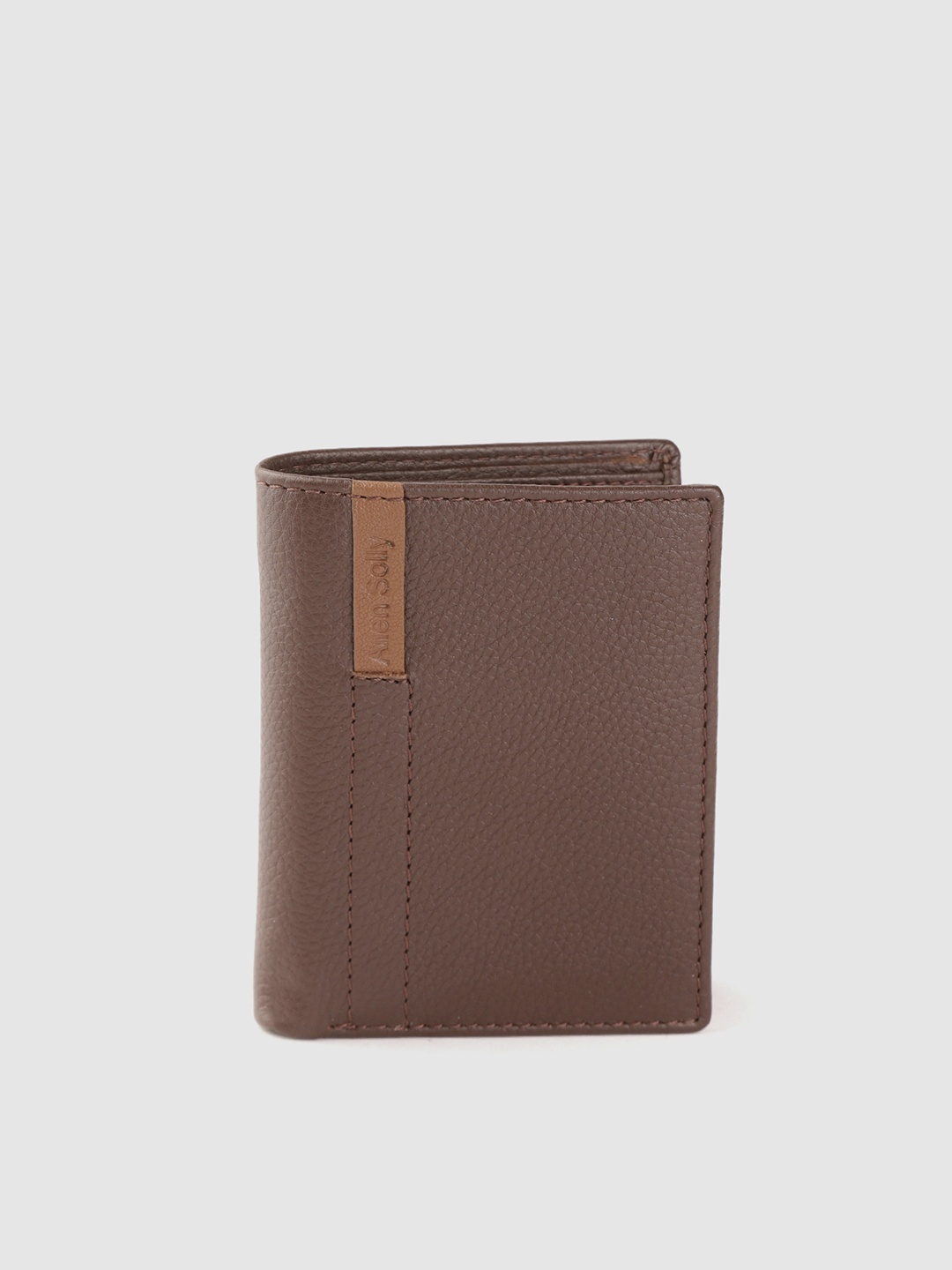 

Allen Solly Men Brown Solid Leather Two Fold Wallet