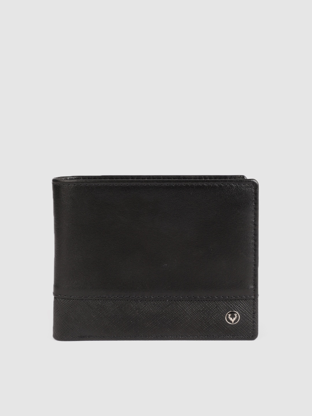 

Allen Solly Men Black Solid Leather Two Fold Wallet