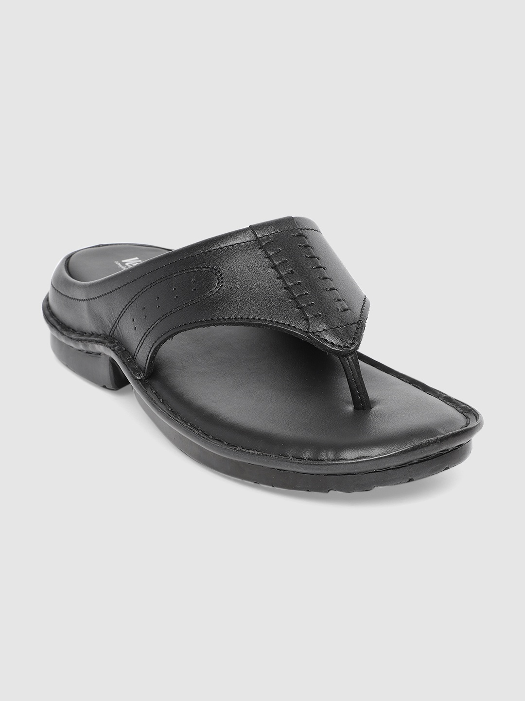 

Ventoland Men Black Leather Comfort Sandals