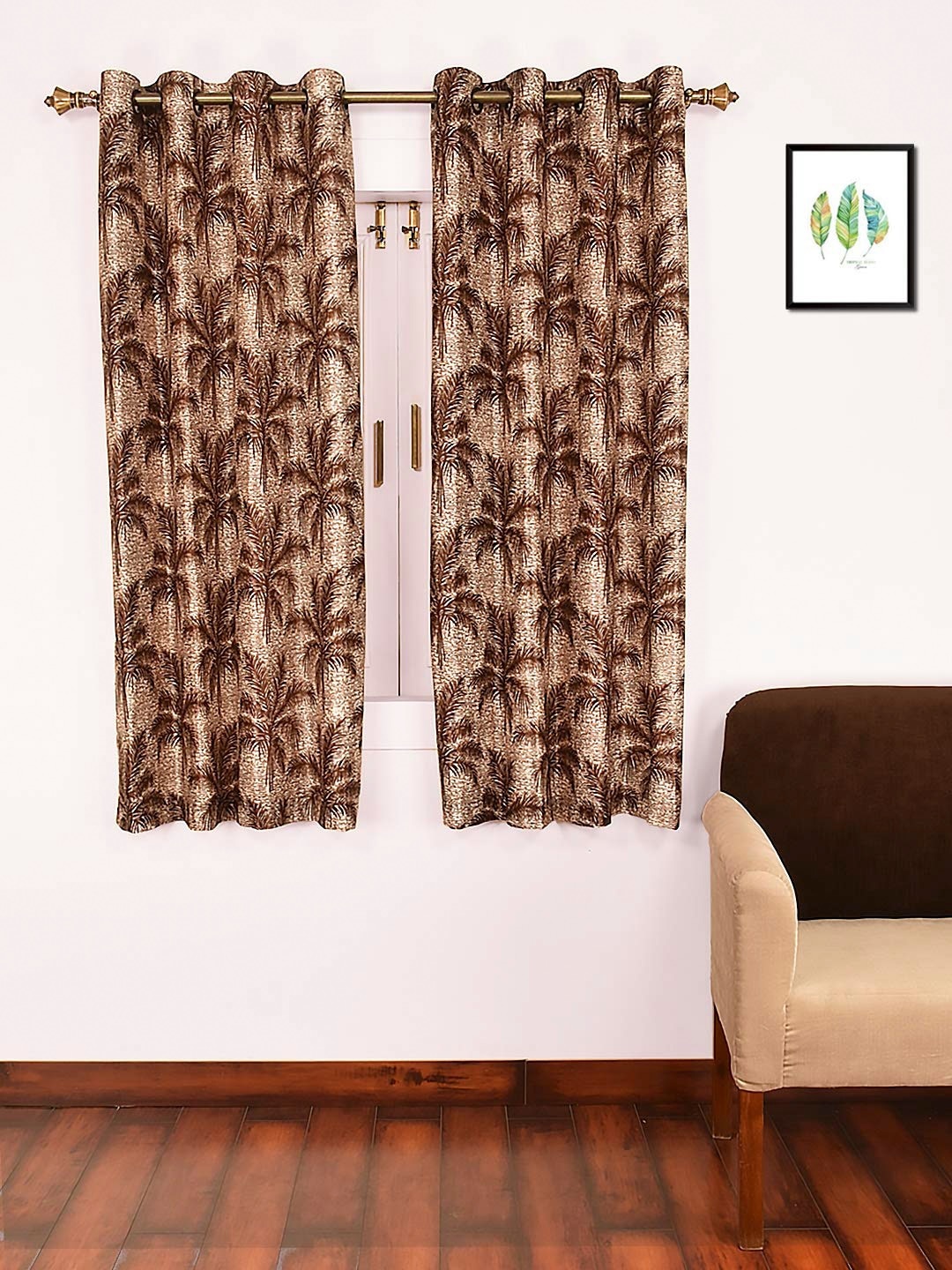 

Ariana Brown & Beige Set of 2 Curtains