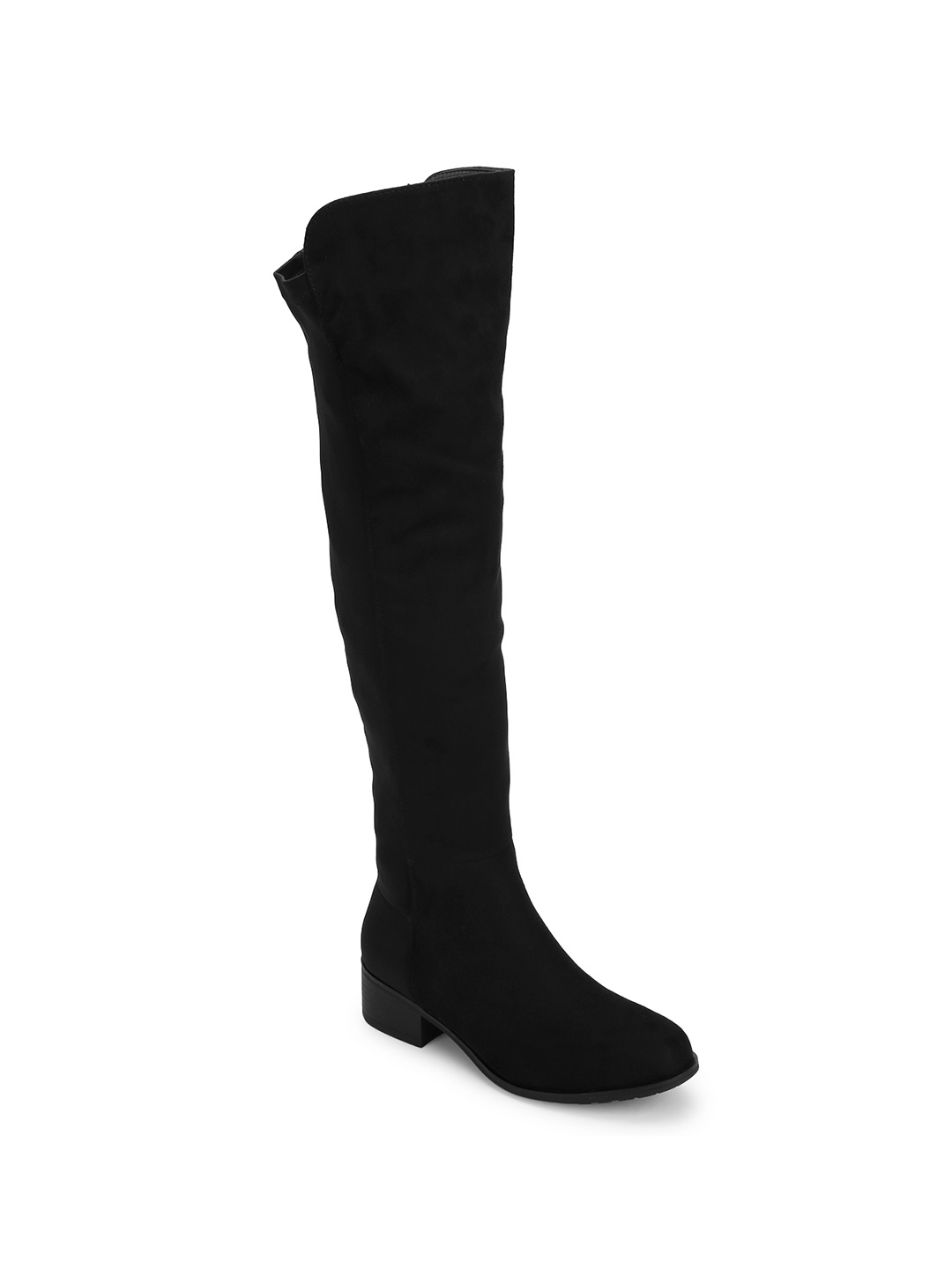 

Truffle Collection Women Black Solid Heeled Boots