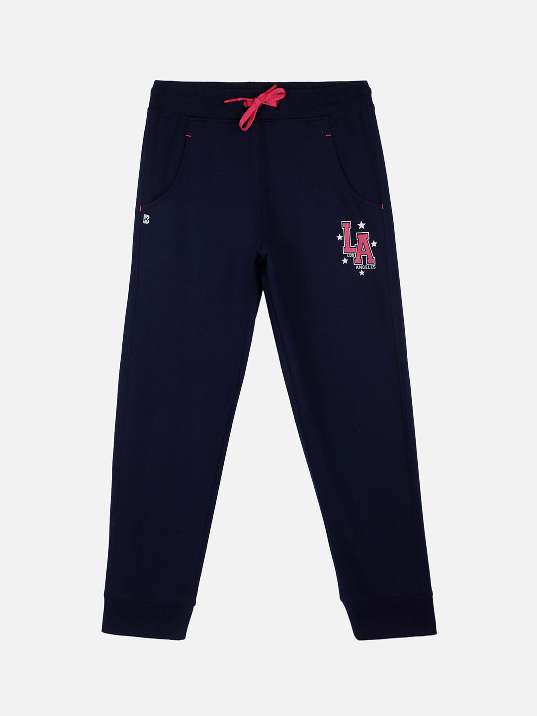 

PROTEENS Girls Antiviral & Antibacterial Protection Navy Straight Fit Track Pants, Navy blue