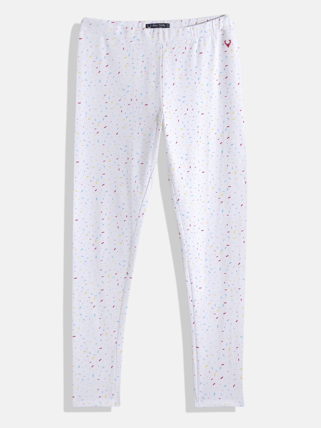 

Allen Solly Junior Girls Abstract Printed Leggings, White