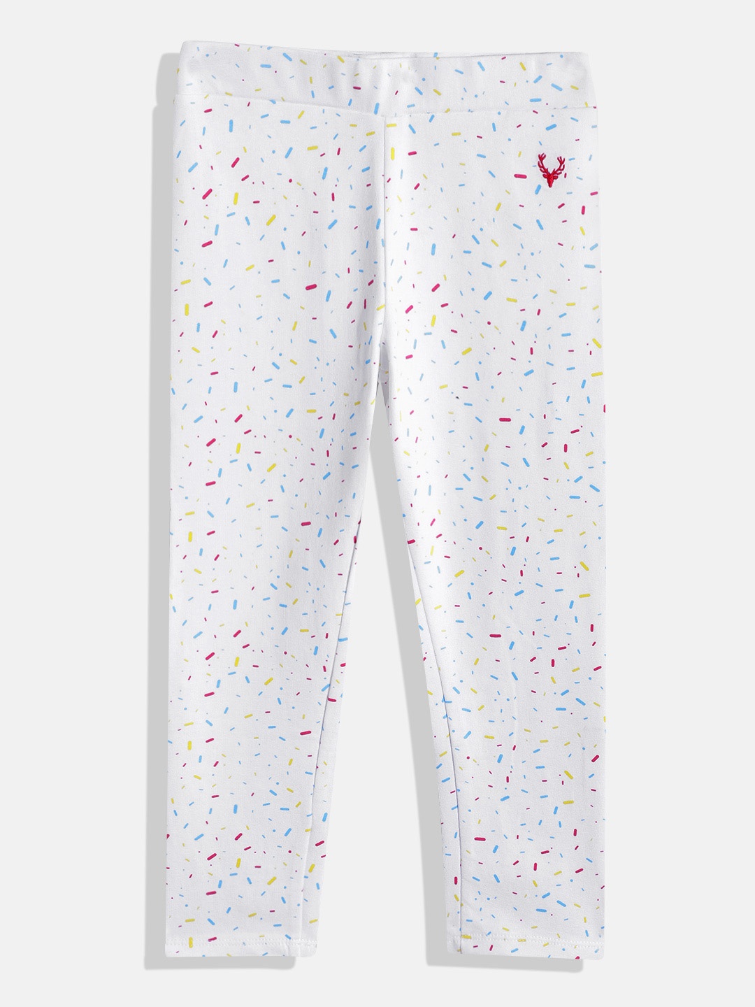 

Allen Solly Junior Girls Abstract Printed Leggings, White