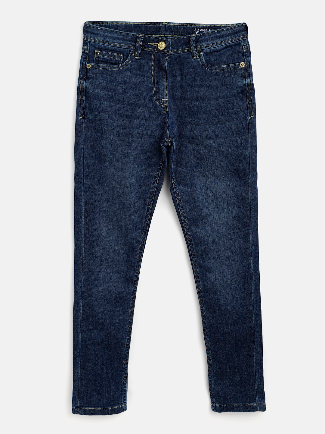 

Allen Solly Junior Girls Navy Blue Skinny Fit Light Fade Stretchable Jeans