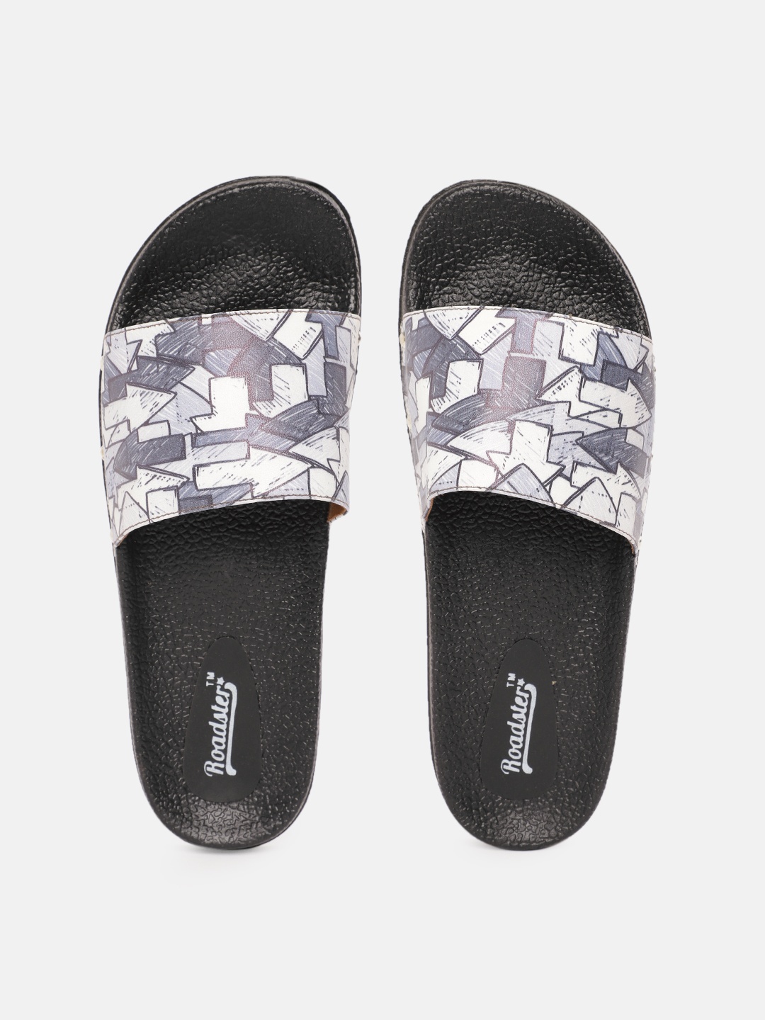 

Roadster Women Blue & Black Arrow Print Sliders