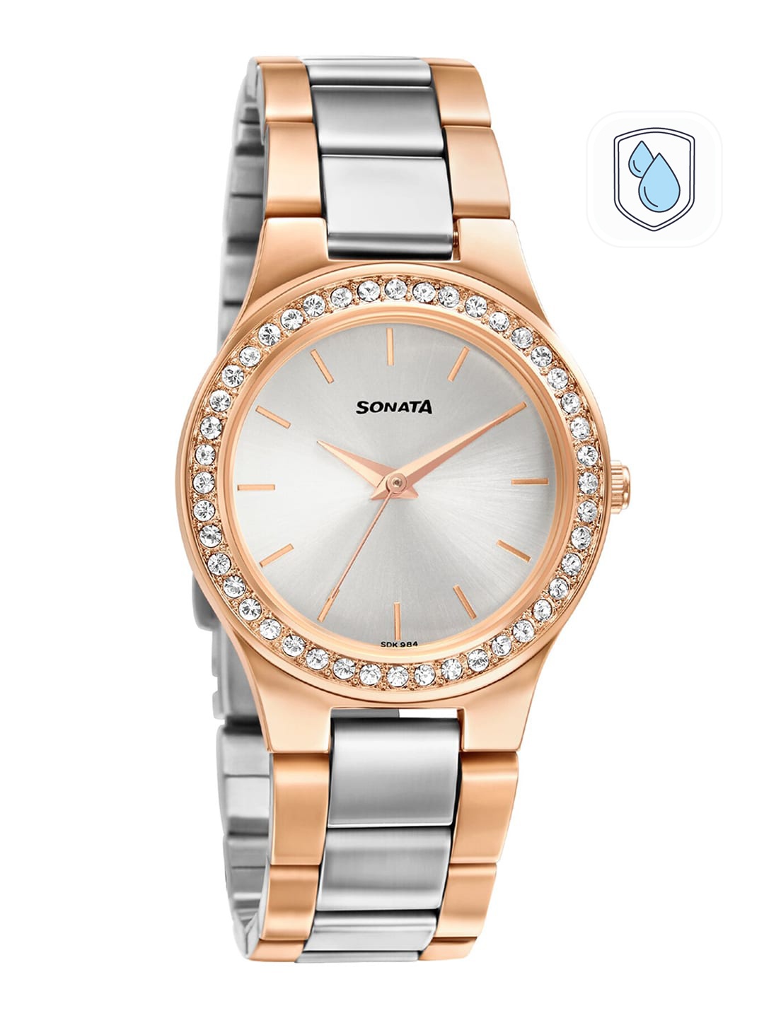 

Sonata Women Silver-Toned & Gold-Toned Analogue Watch 87034KM01