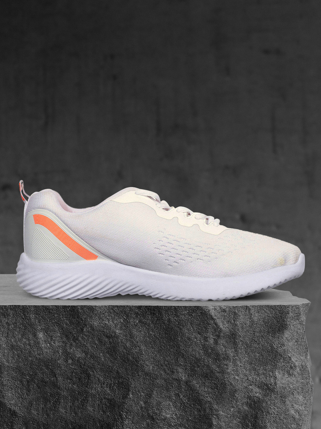 

Crew STREET Men White Mesh Running Shoes