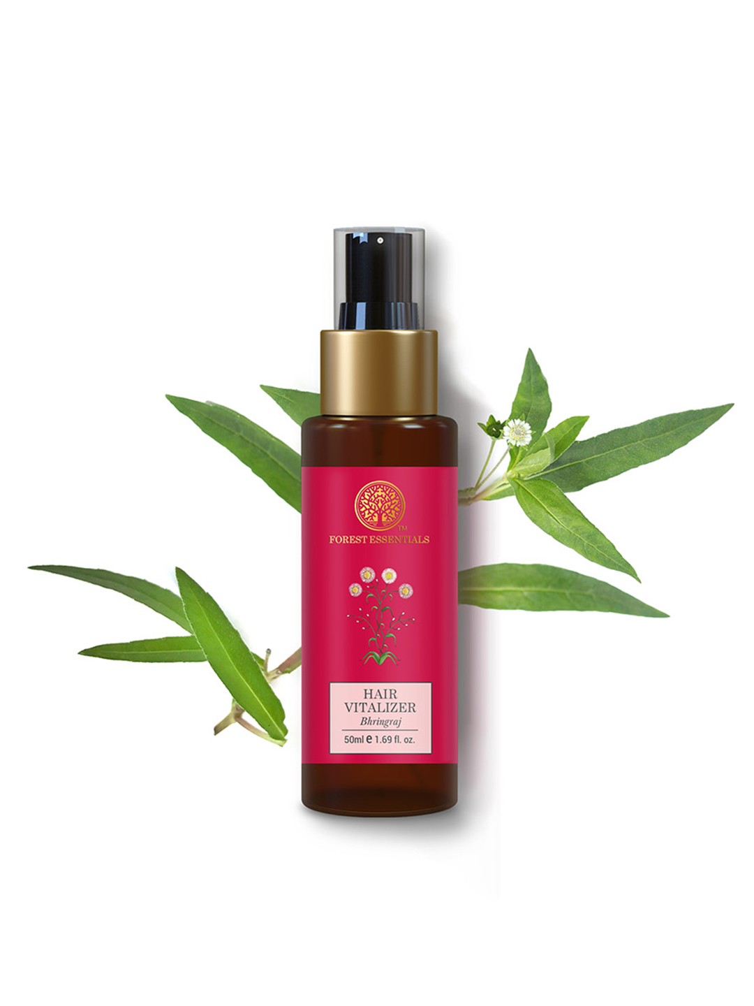 

Forest Essentials Travel Size Hair Vitalizer Bhringraj For Hair Growth & Strength - 50ml, Pink