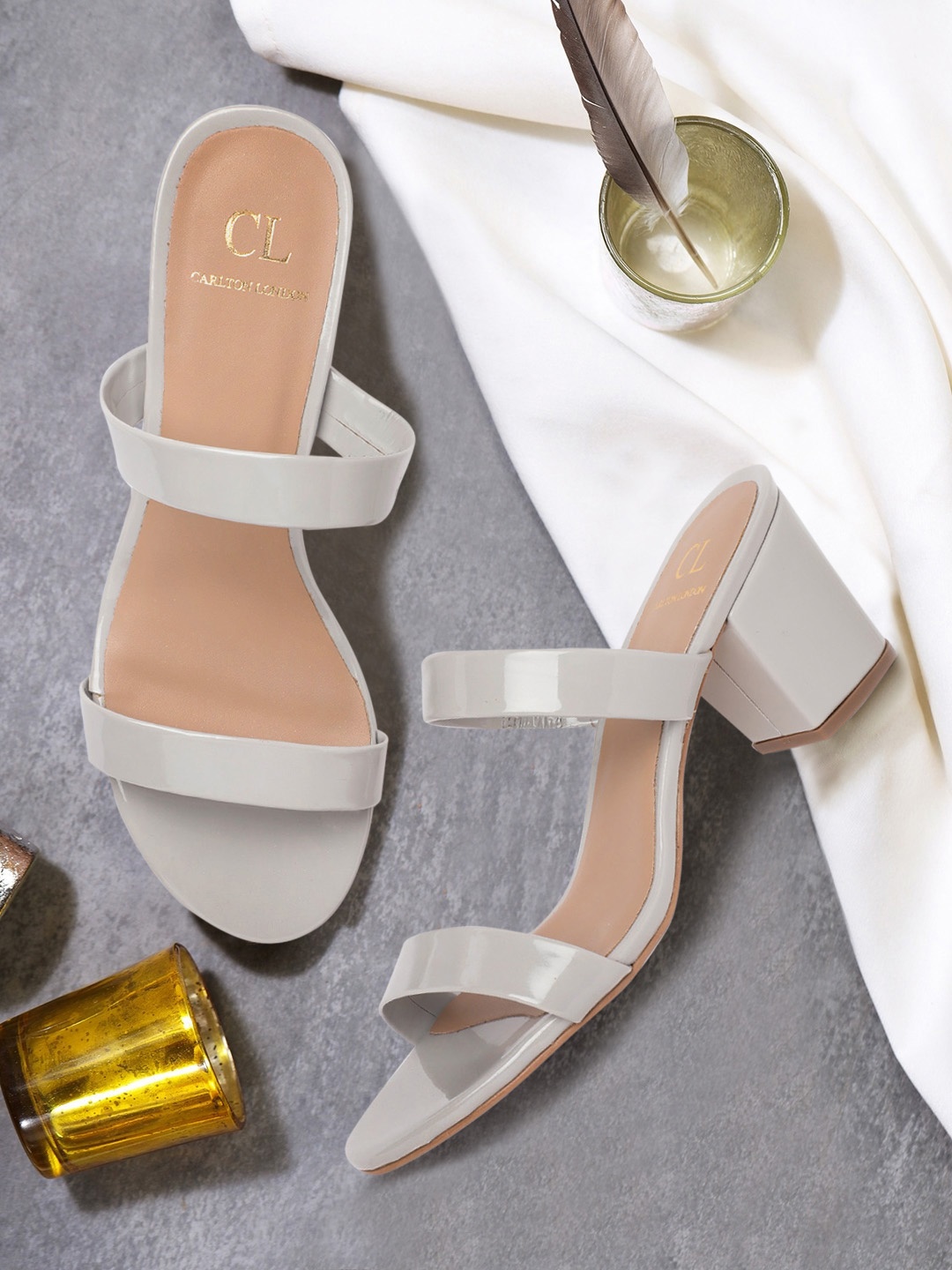 

Carlton London Women Grey Solid Block Heels