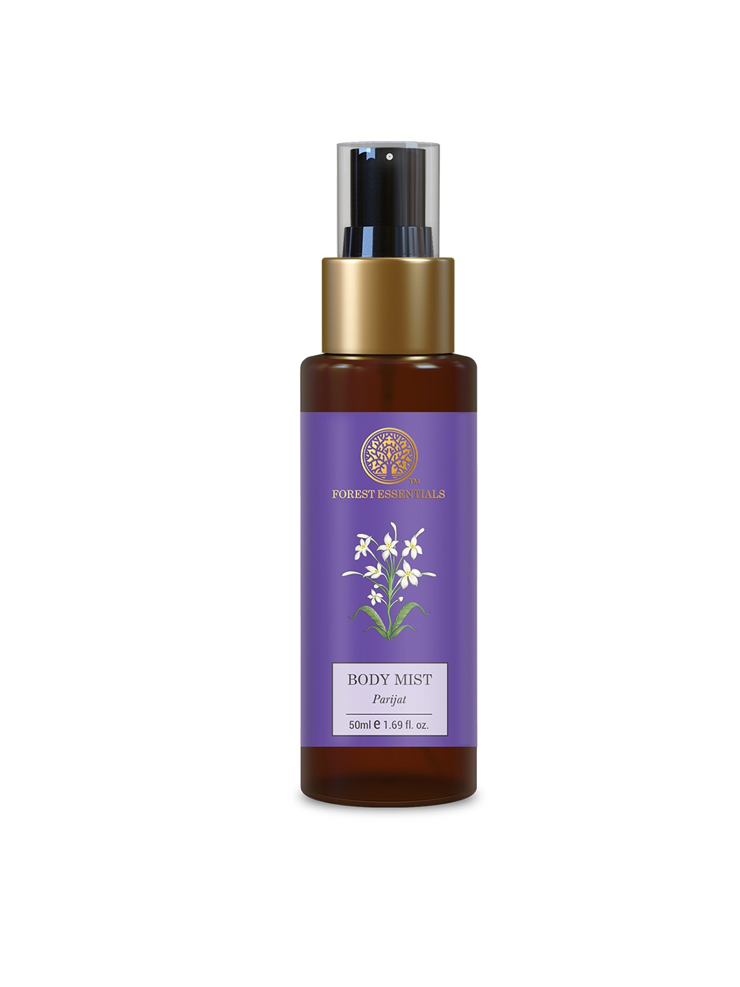

Forest Essentials Travel Size Hydrating Body Mist Spray Parijat - 50ml, Purple
