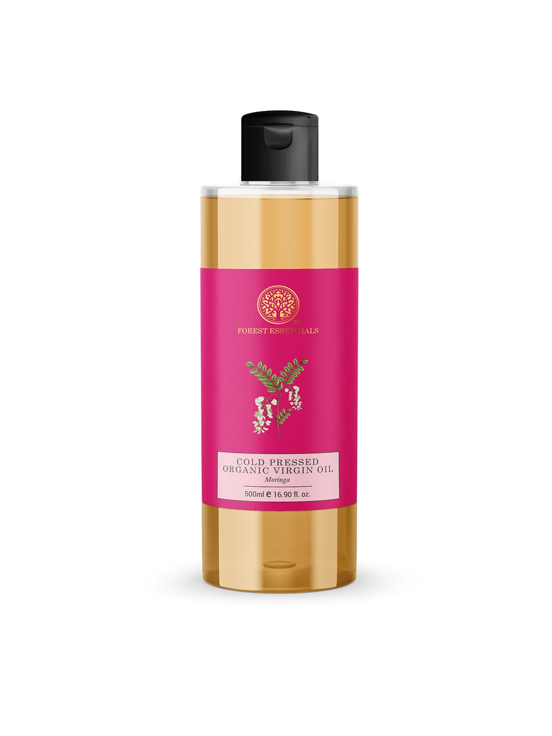 

Forest Essentials Organic Cold Pressed Virgin Moringa Oil For Skin & Hair - 500ml, Fuchsia