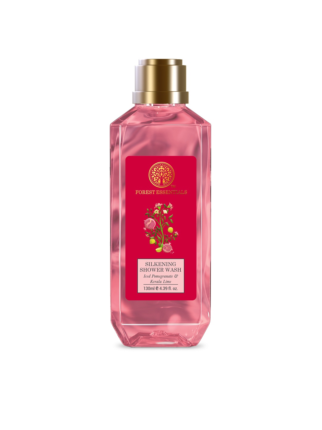 

Forest Essentials Silkening Shower Wash Iced Pomegranate & Kerala Lime 130ml, Pink