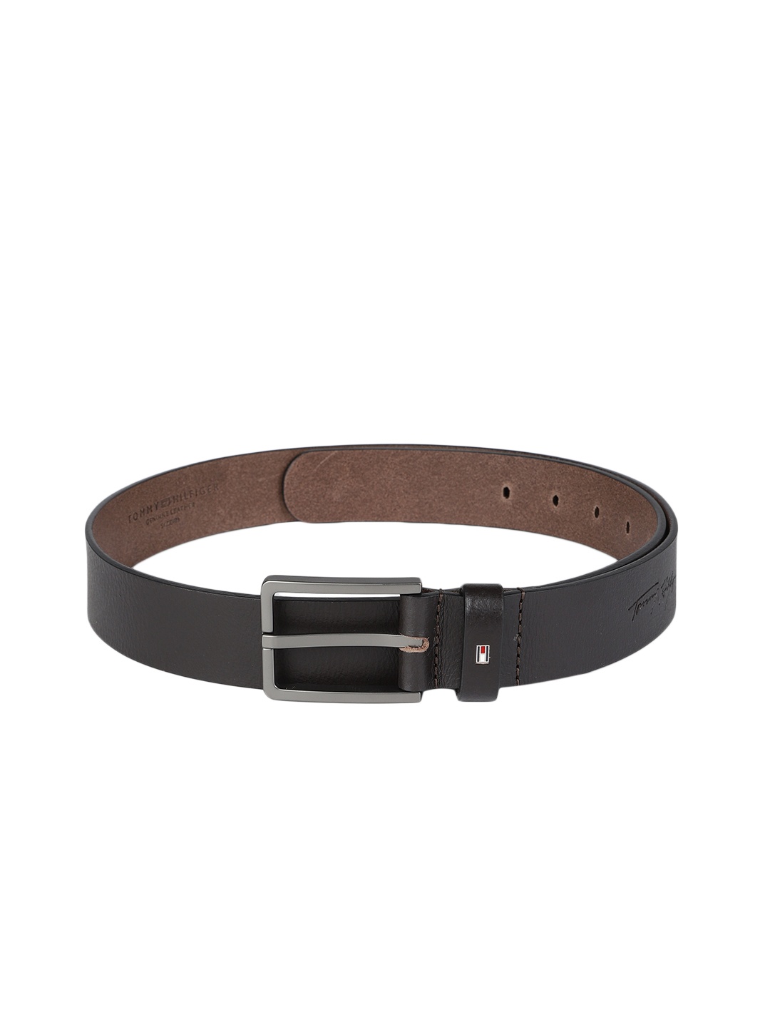 

Tommy Hilfiger Men Brown Textured Leather Belt