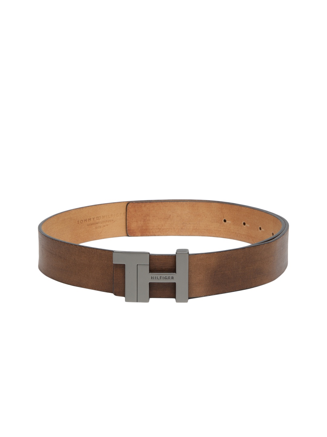 

Tommy Hilfiger Men Brown Leather Solid Belt