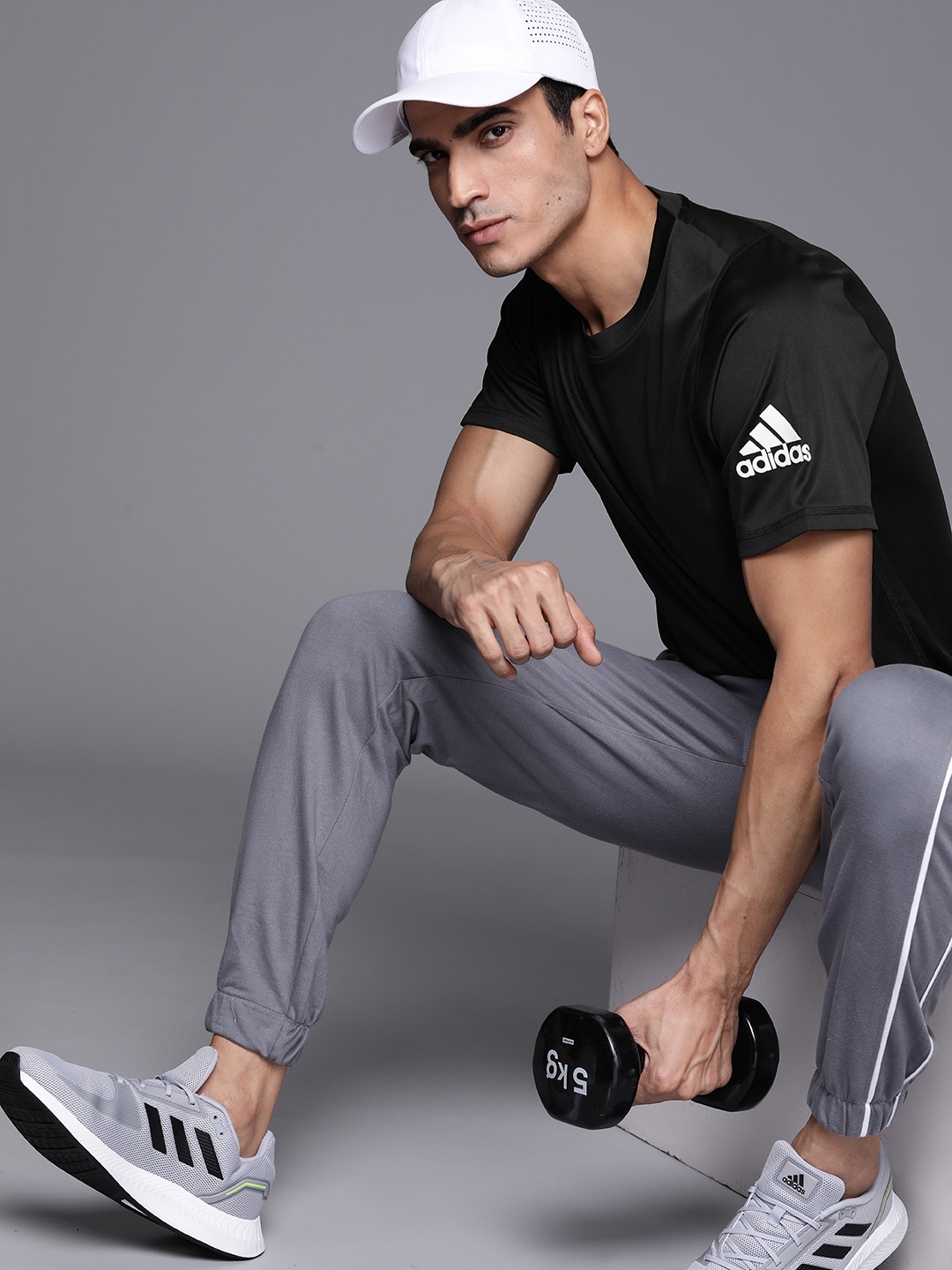 

ADIDAS Men Black Freelift Ultimate Aeroready Sustainable Training T-Shirt