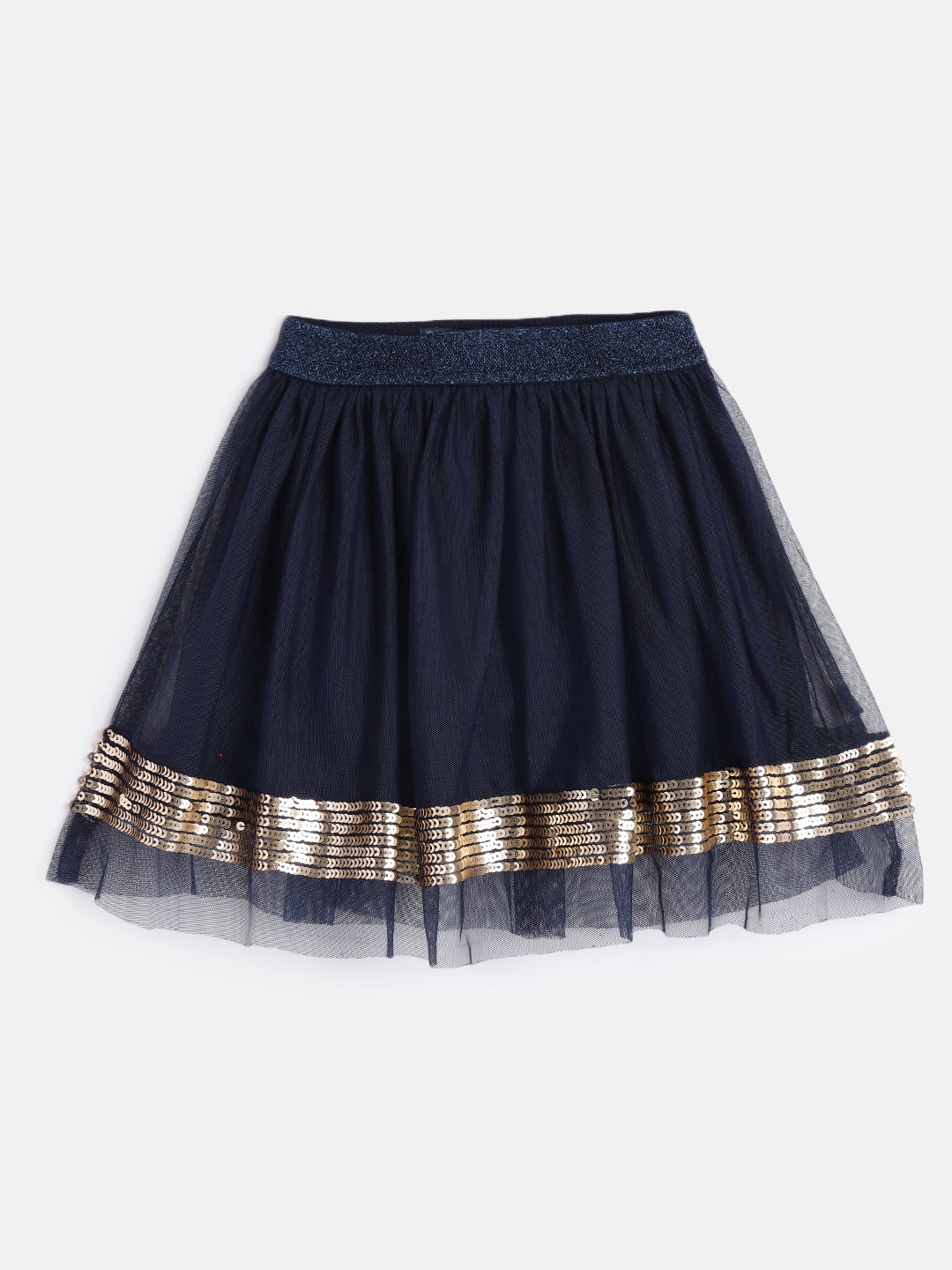 

Allen Solly Junior Girls Navy Blue Flared Skirt