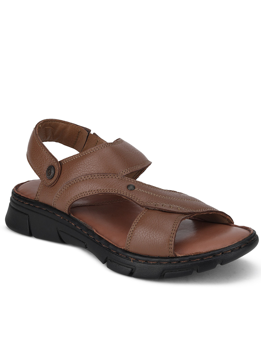 

Woodland Men Brown Leather Comfort Sandals