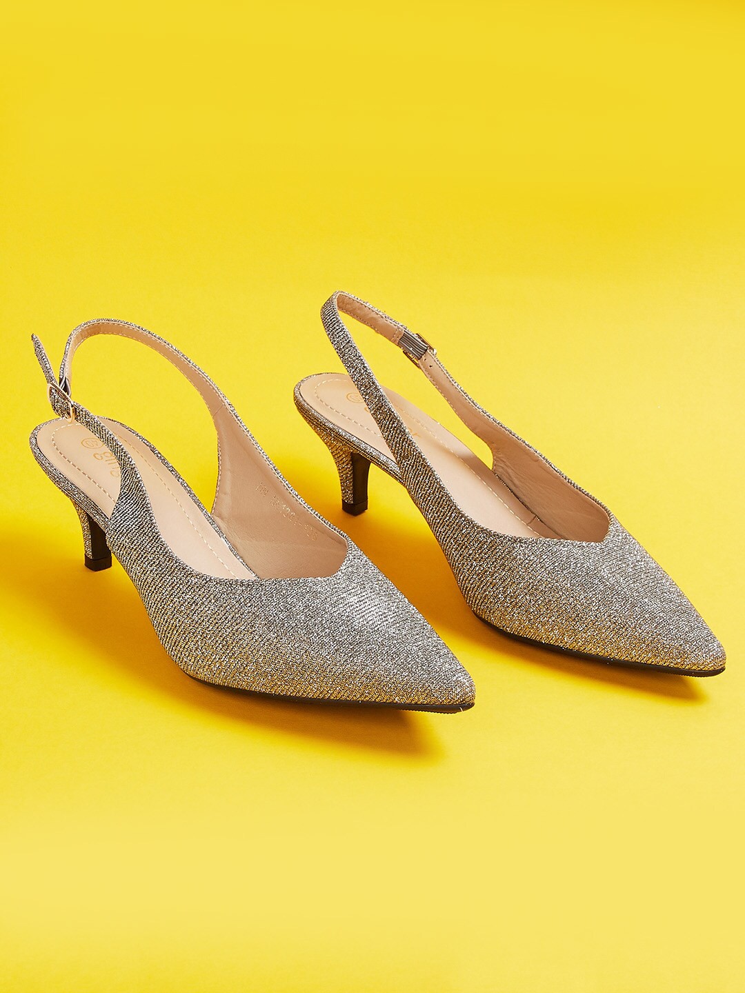 

Ginger by Lifestyle Women Grey Solid Pumps