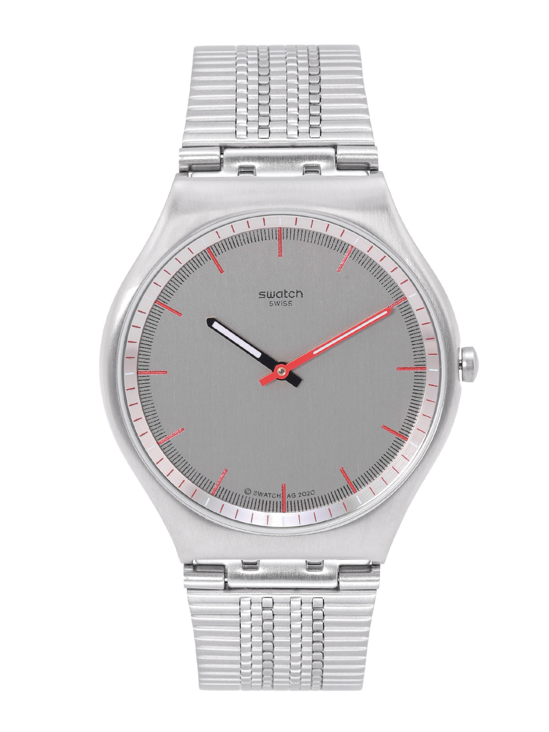 

Swatch Unisex Grey Swiss Made Water Resistant Analogue Watch SS07S113GG