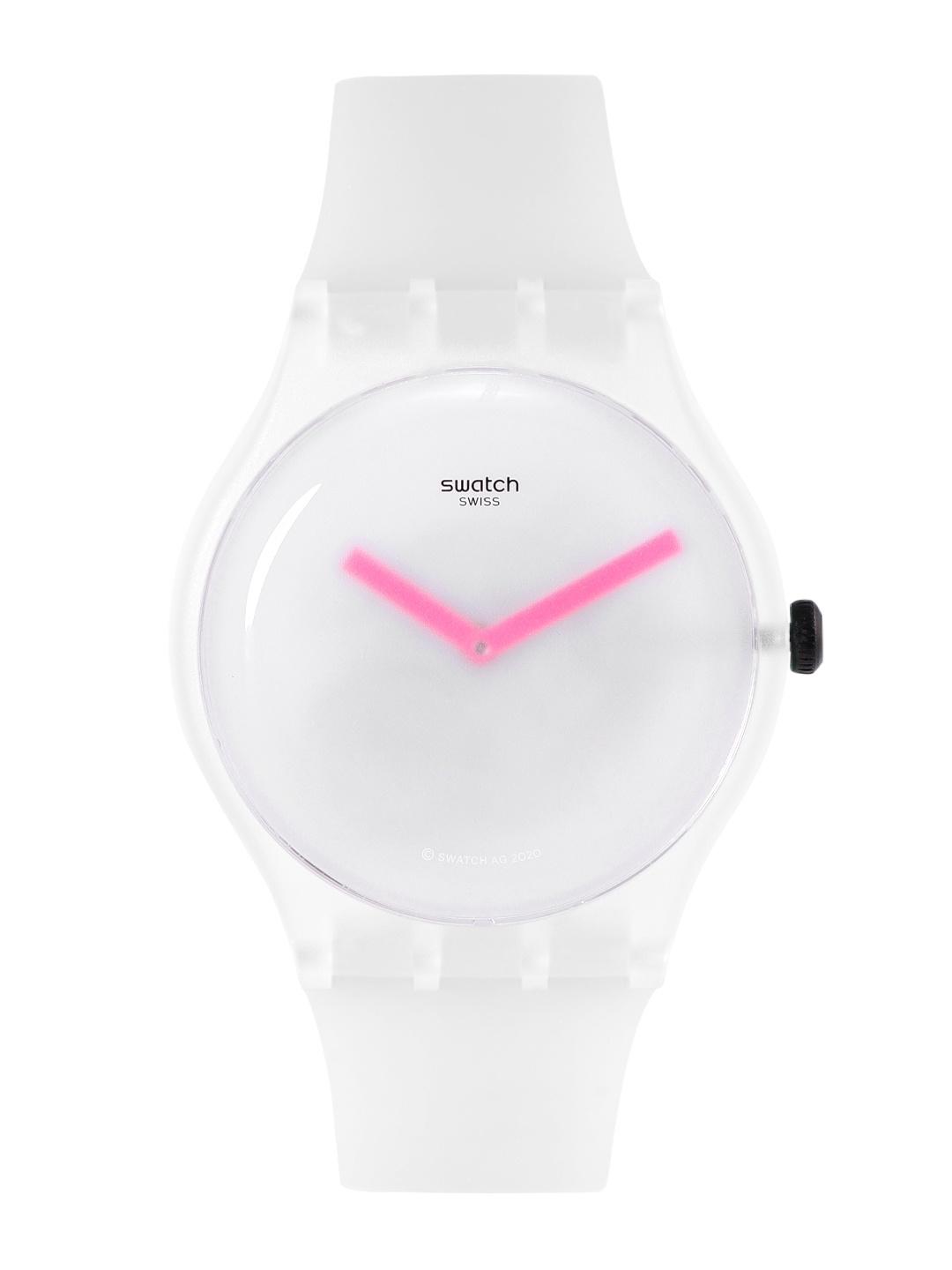 

Swatch Unisex White Swiss Made Water Resistant Analogue Watch SUOW172