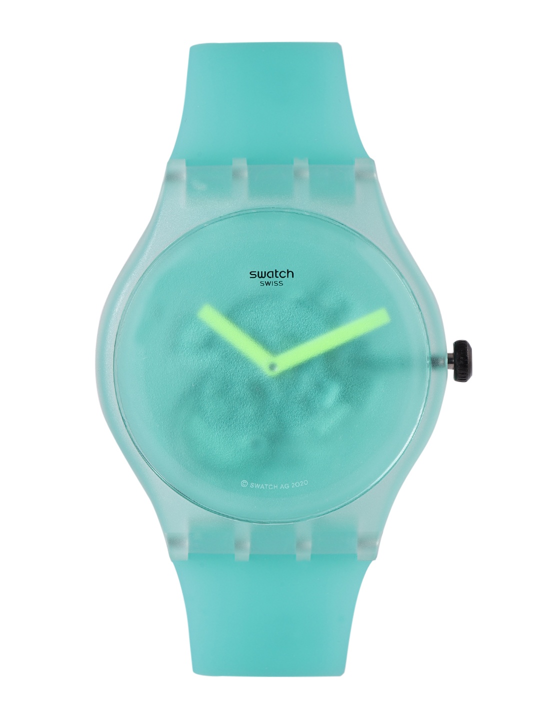 

Swatch Unisex Sea Green Swiss Made Water Resistant Analogue Watch SUOG119