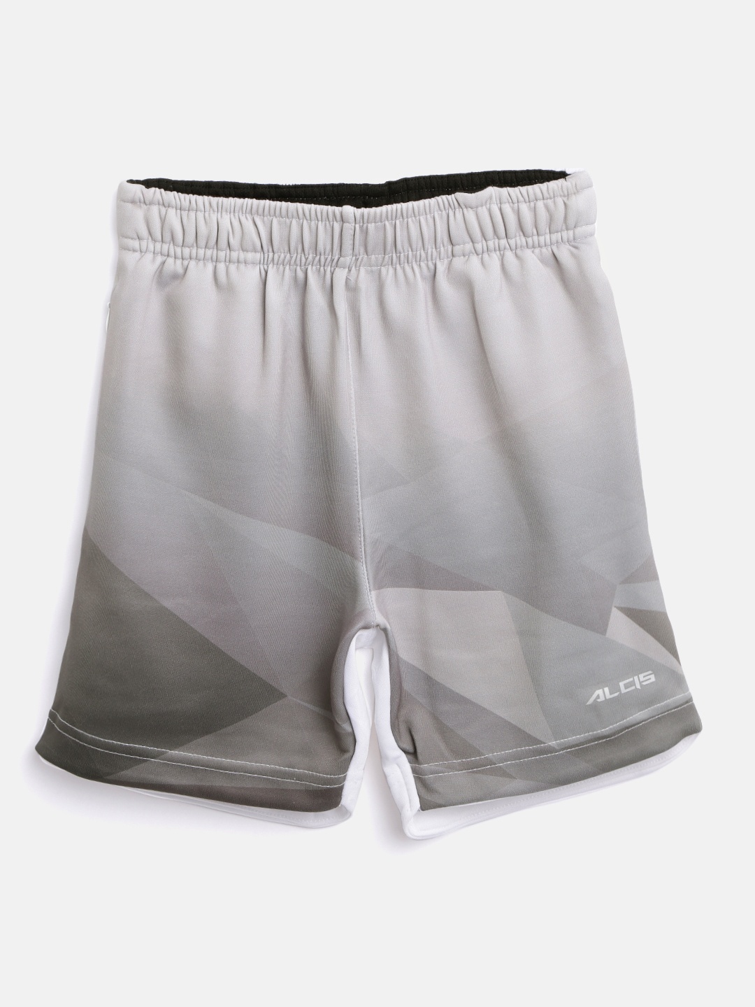 

Alcis Boys Grey Printed Slim Fit Regular Shorts