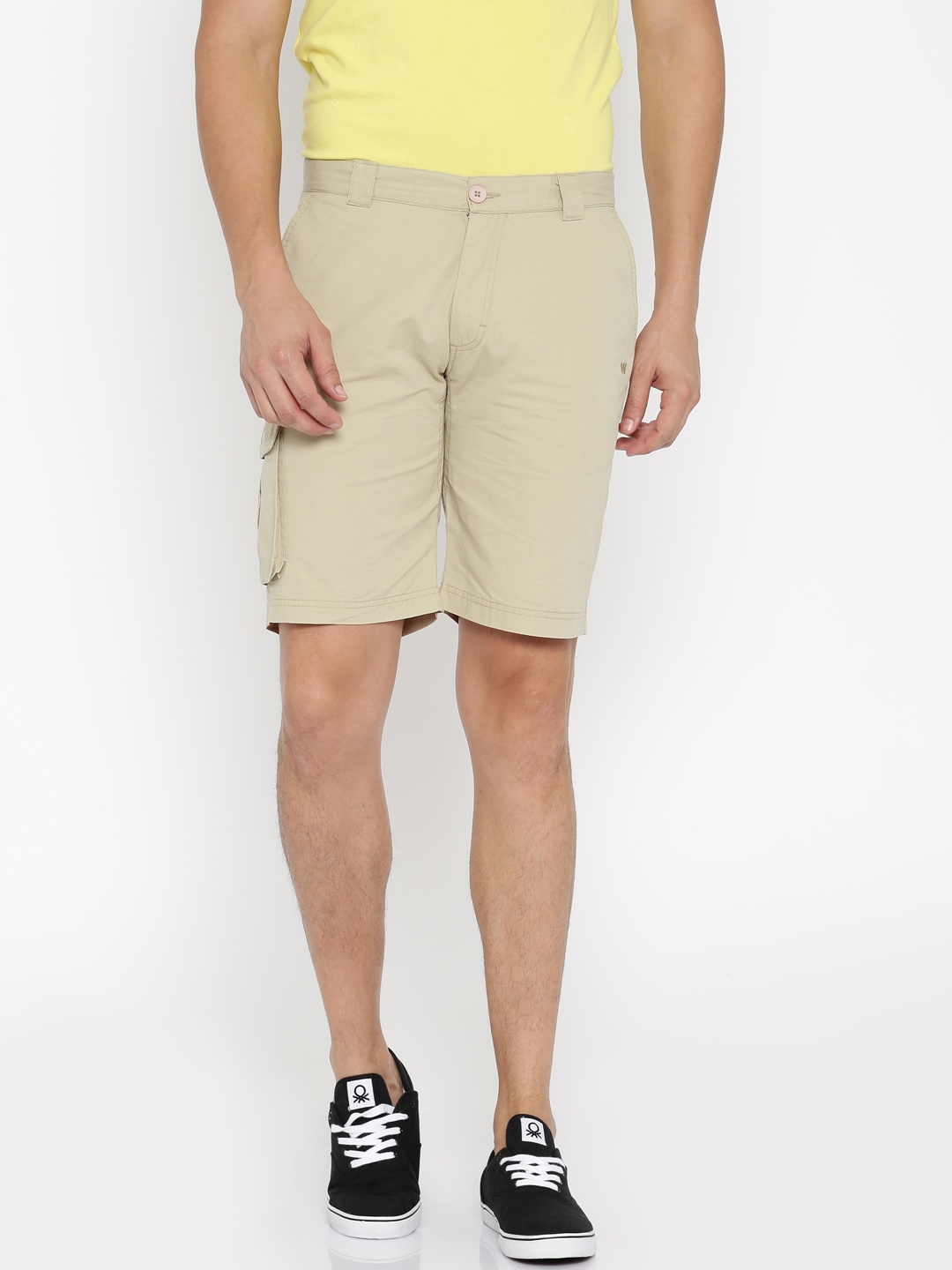 

Wildcraft Men Beige Solid Regular Fit Safara Bermuda Shorts