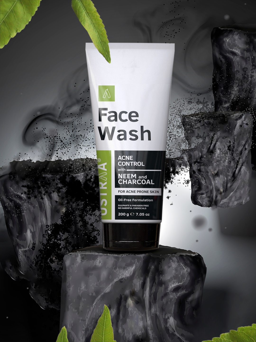 

Ustraa Men Neem & Charcoal Face Wash 200 g, Green