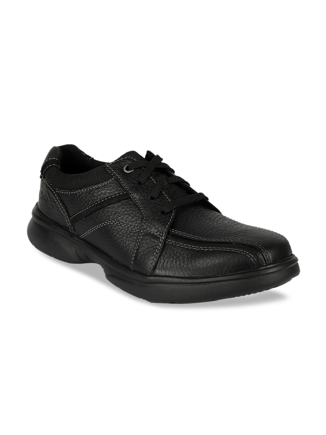

Clarks Men Black Solid Sneakers