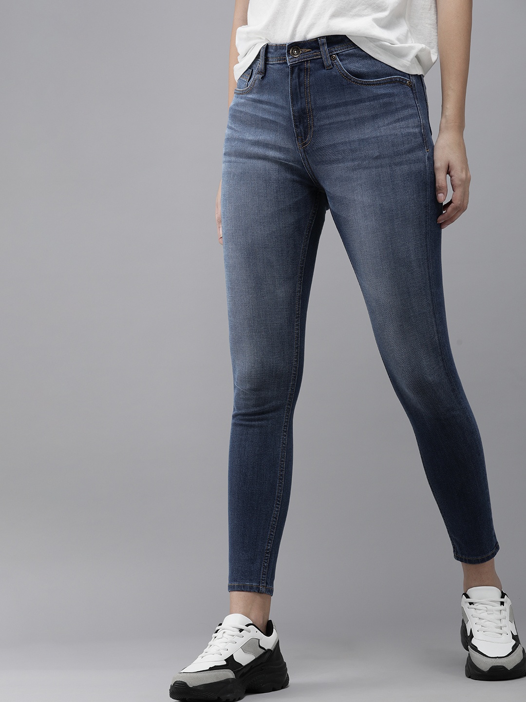 

Roadster X Discovery Adventures Women Blue Super Skinny Fit Hyper Stretch Jeans