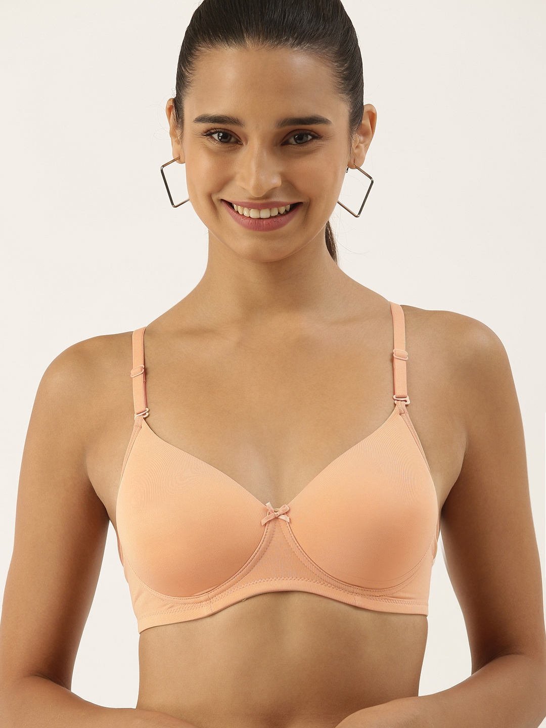 

DressBerry Full Coverage Padded T-shirt Bra LA10-03, Nude