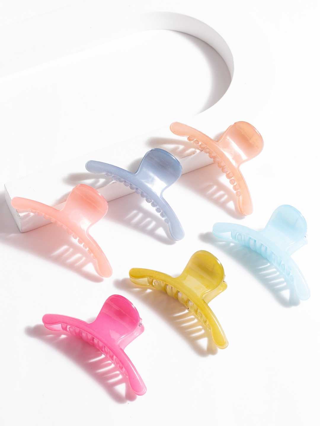 

AccessHer Women Set of 6 Claw Clips, Blue