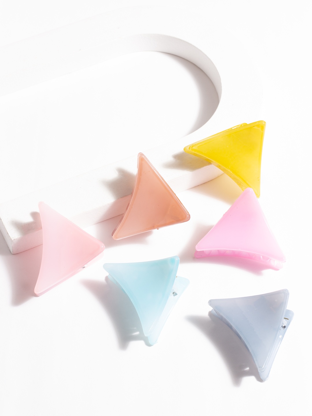

AccessHer Set Of 6 Multicoloured Claw Clip, Multi