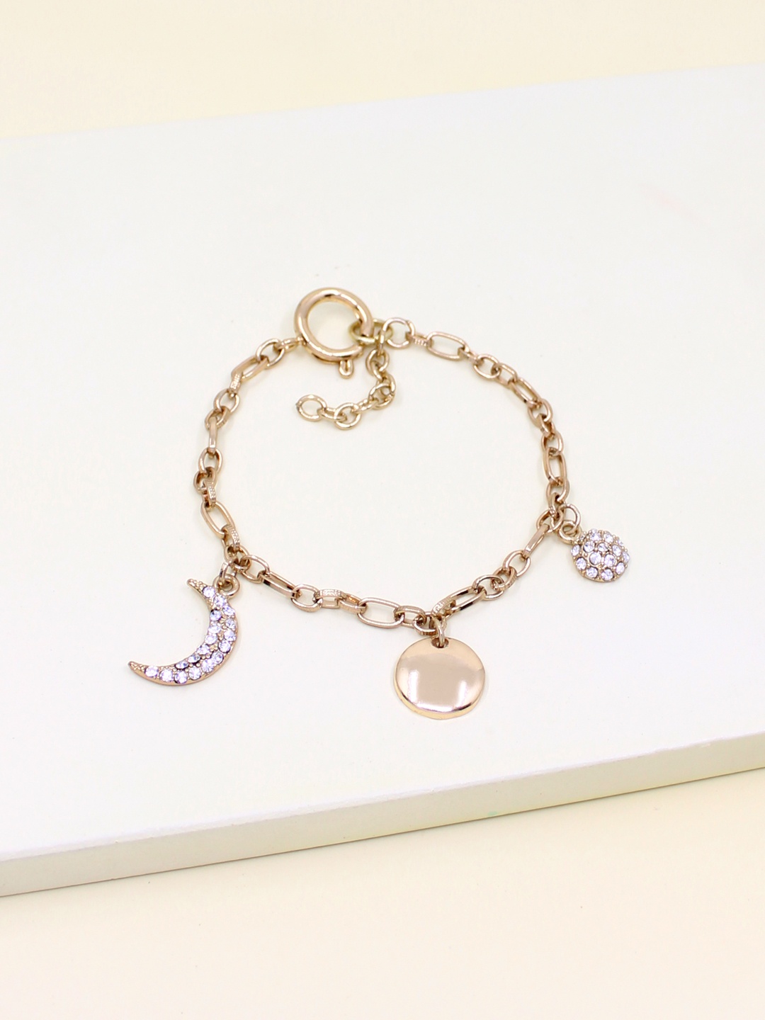 

Runway Ritual Women Metal Gold-Plated Charm Bracelet