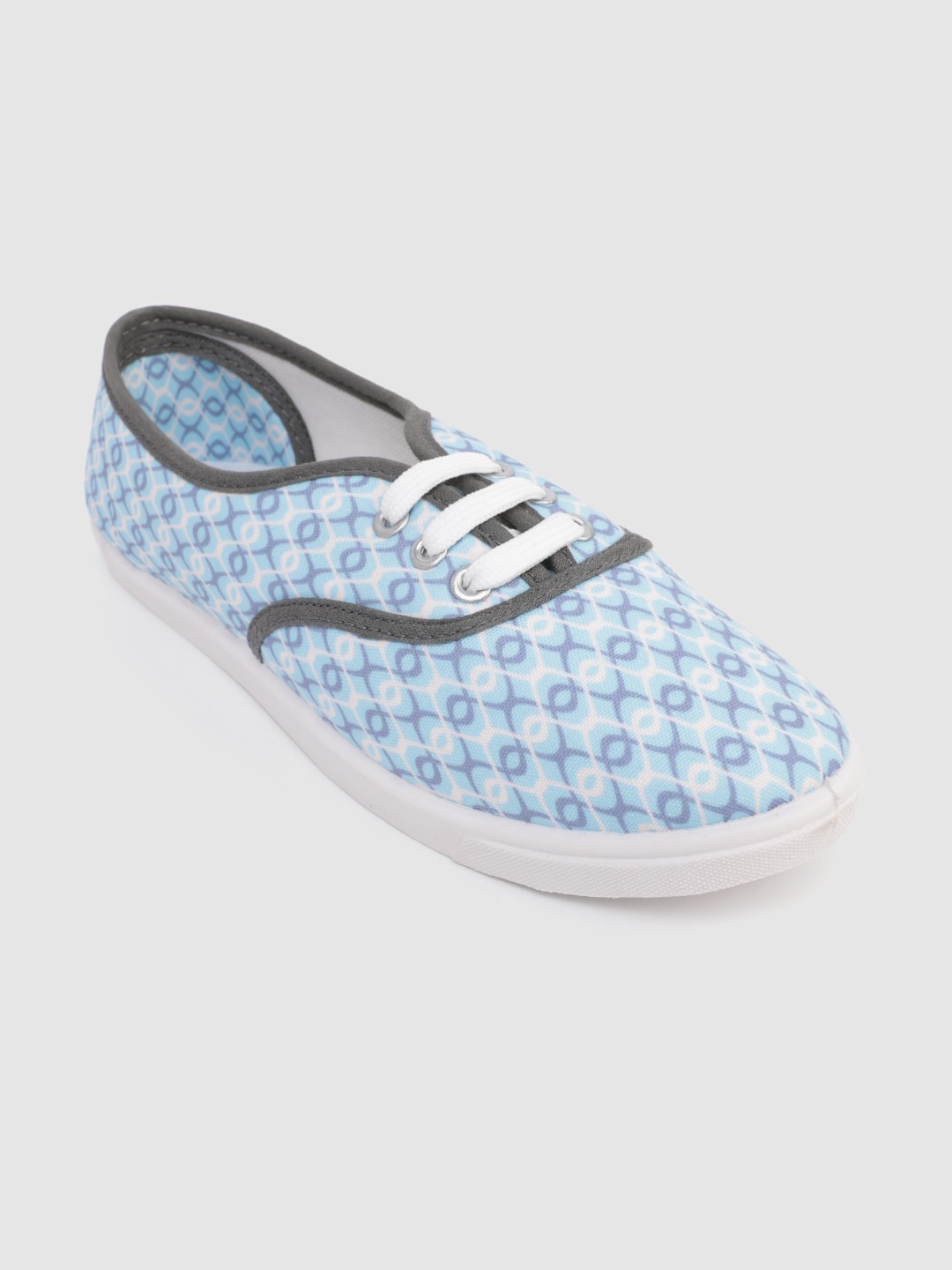 

Kook N Keech Women Blue Printed Sneakers
