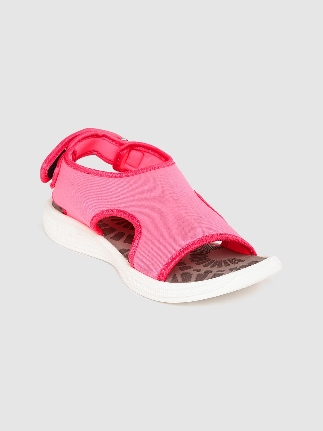 

Kook N Keech Women Pink Solid Sports Sandals with Cut-Out