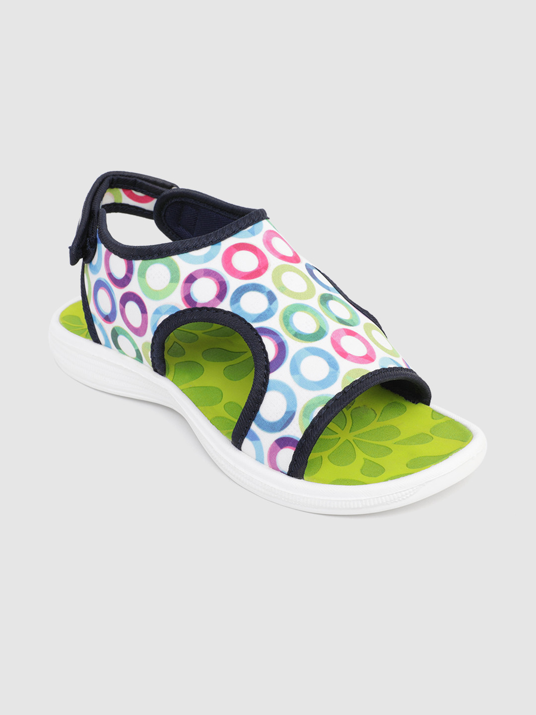 

Kook N Keech Women Multicoloured Sports Sandals with Cut-Out, Multi
