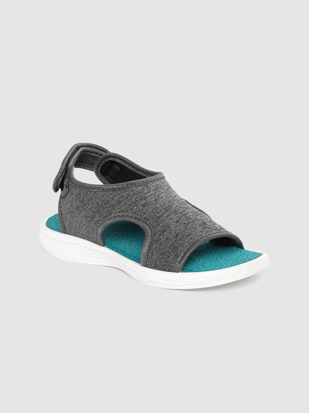 

Kook N Keech Women Grey Melange Solid Sports Sandals