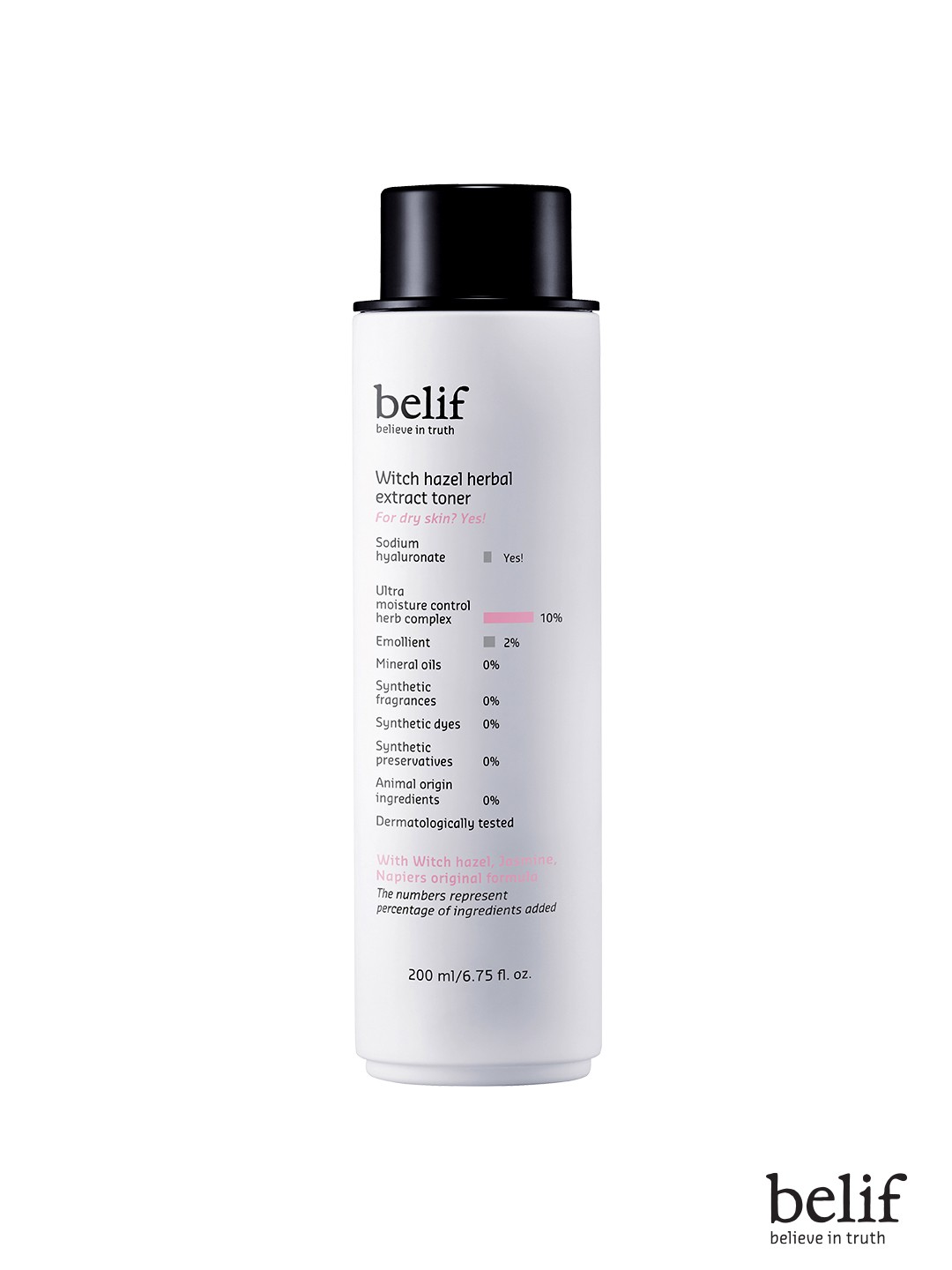 

belif Witch Hazel Herbal Extract Toner 200 ml, White