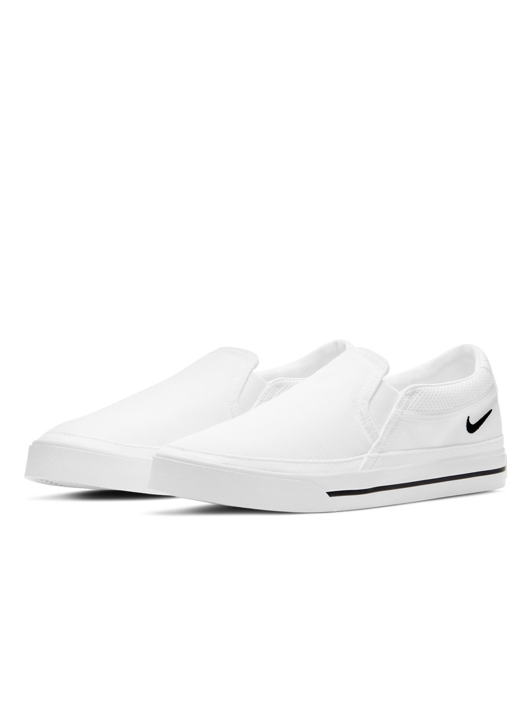 

Nike Women White Solid Court Legacy Slip-on Sneakers