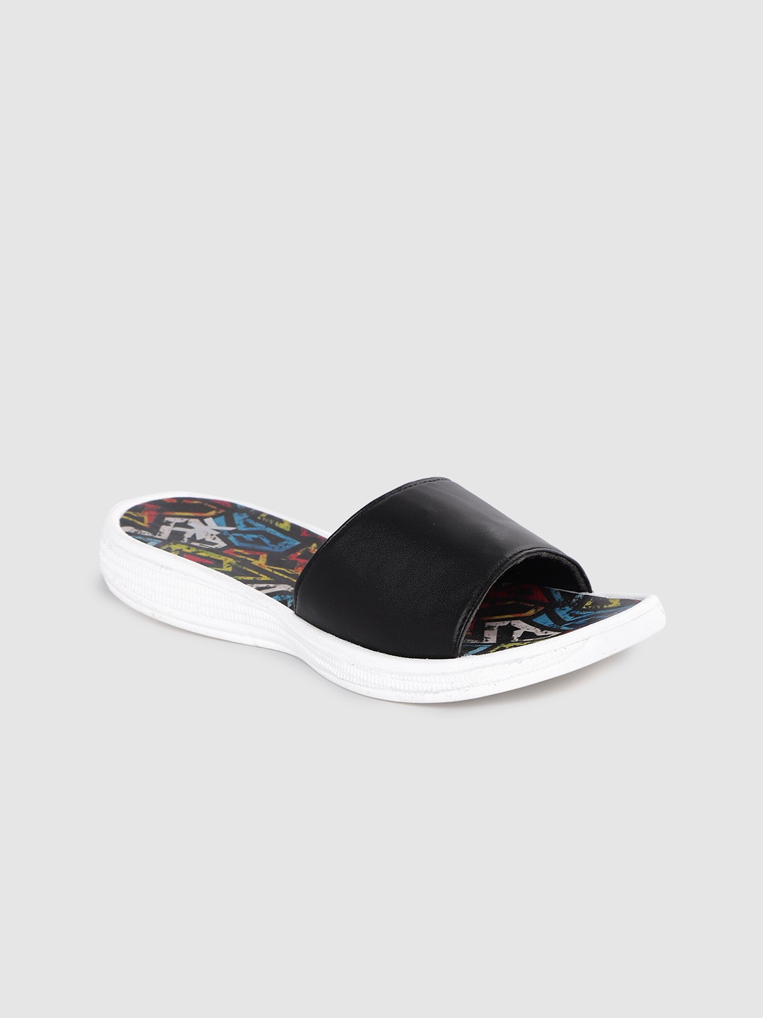 

Kook N Keech Women Black Open Toe Flats