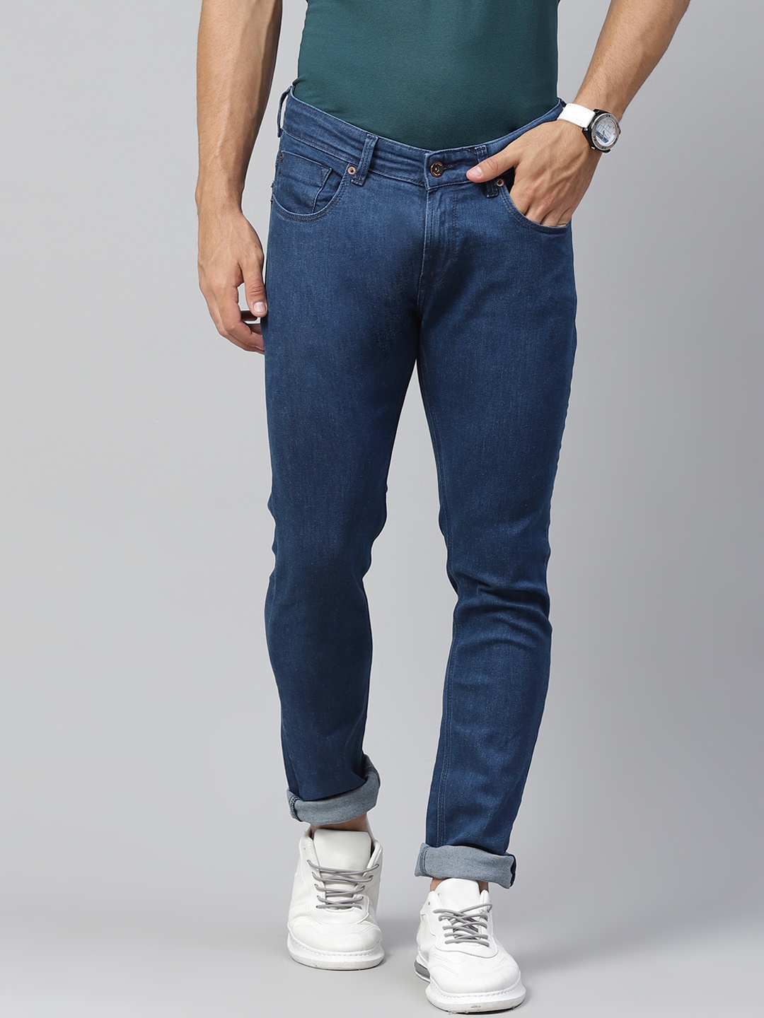 

SPYKAR Men Blue Skinny Fit Low-Rise Stretchable Jeans